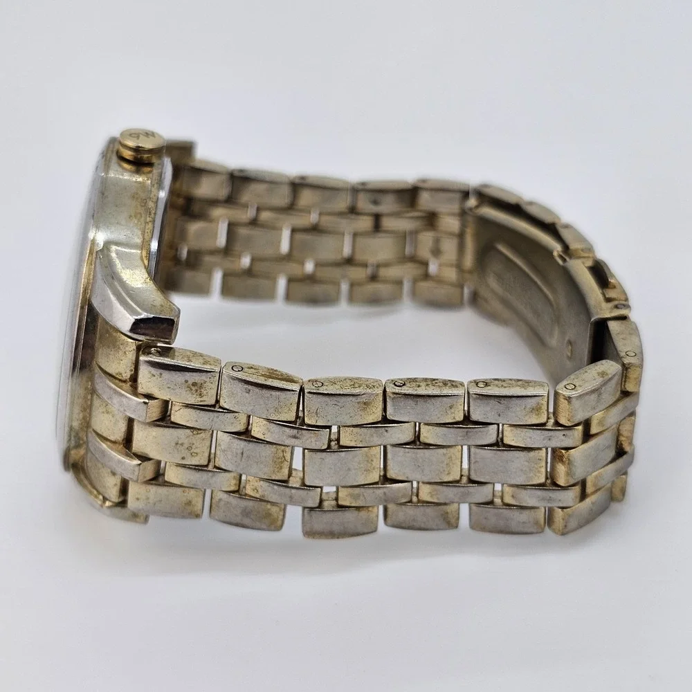 Nine West Women's Watch 40MM Gold Dial‎ Gold Bracelet Band 6